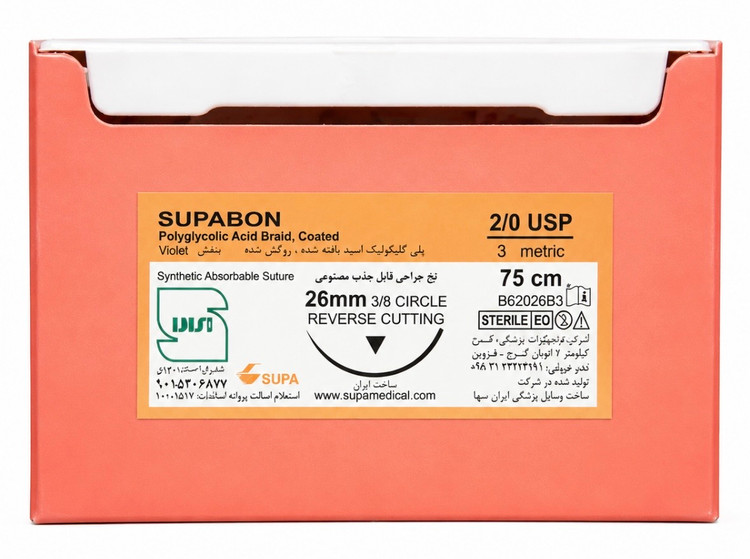 نخ جراحی ویکریل ۲ صفر سوپا